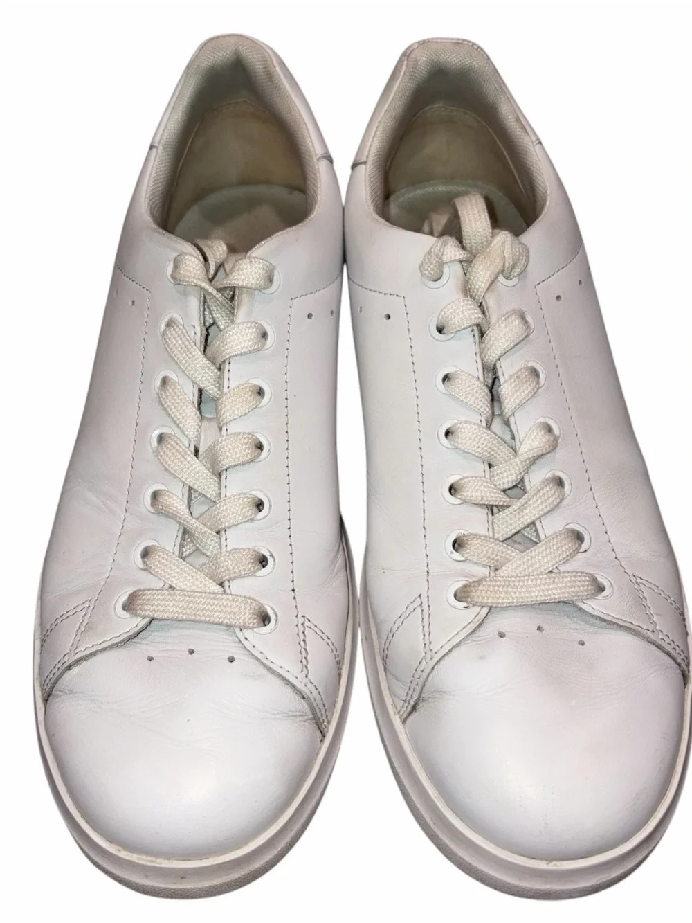 Tory Burch White Leather Howell Court Sneaker Shoes size 9.5